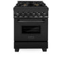 ZLINE 24 in. 2.8 cu. ft. Legacy Dual Fuel Range with 4 Burner Gas Cooktop and Electric Convection Oven