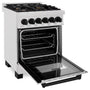 ZLINE Autograph Edition 24 in. 2.8 cu. ft. Legacy Dual Fuel Range with 4 Burner Gas Cooktop and Electric Convection Oven in Stainless Steel