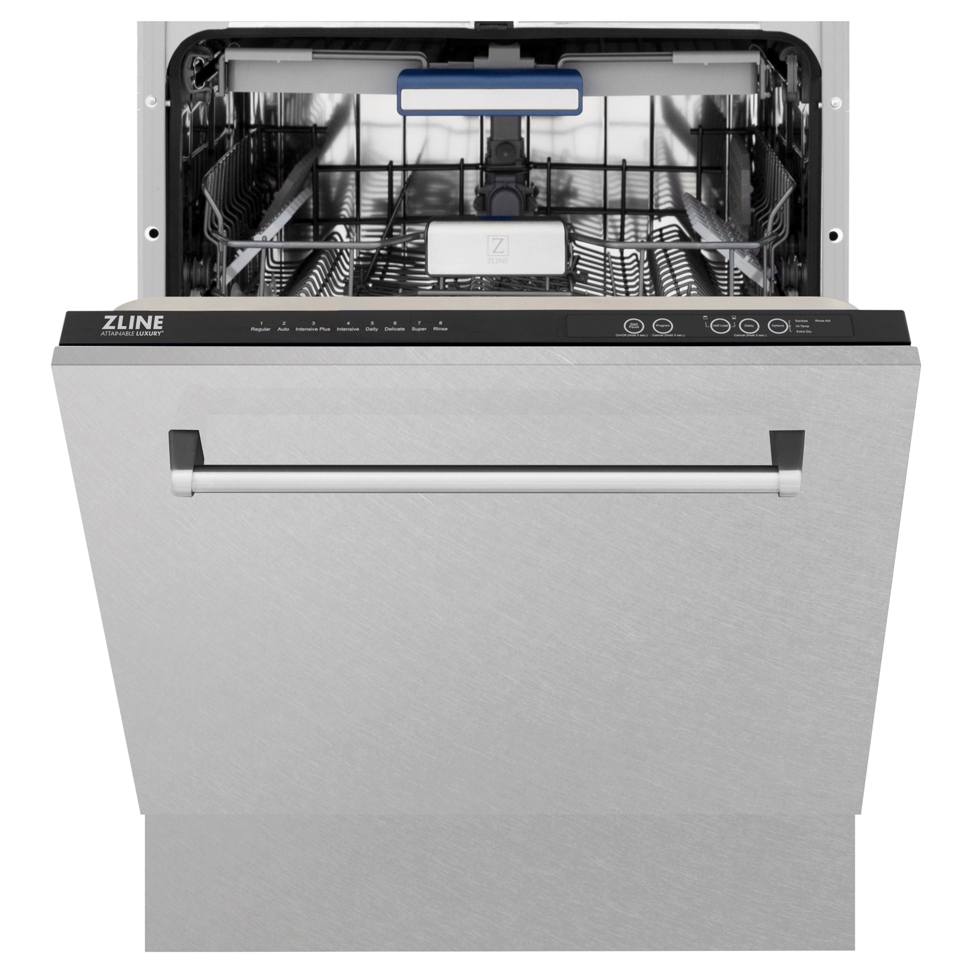 ZLINE 24 in. Tallac Series 3rd Rack Dishwasher with Fingerprint Resistant Stainless Steel Panel and Traditional Handle 51dBa (DWV-SN-24)