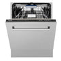 ZLINE 24 in. Tallac Series 3rd Rack Dishwasher with Fingerprint Resistant Stainless Steel Panel and Traditional Handle 51dBa (DWV-SN-24)