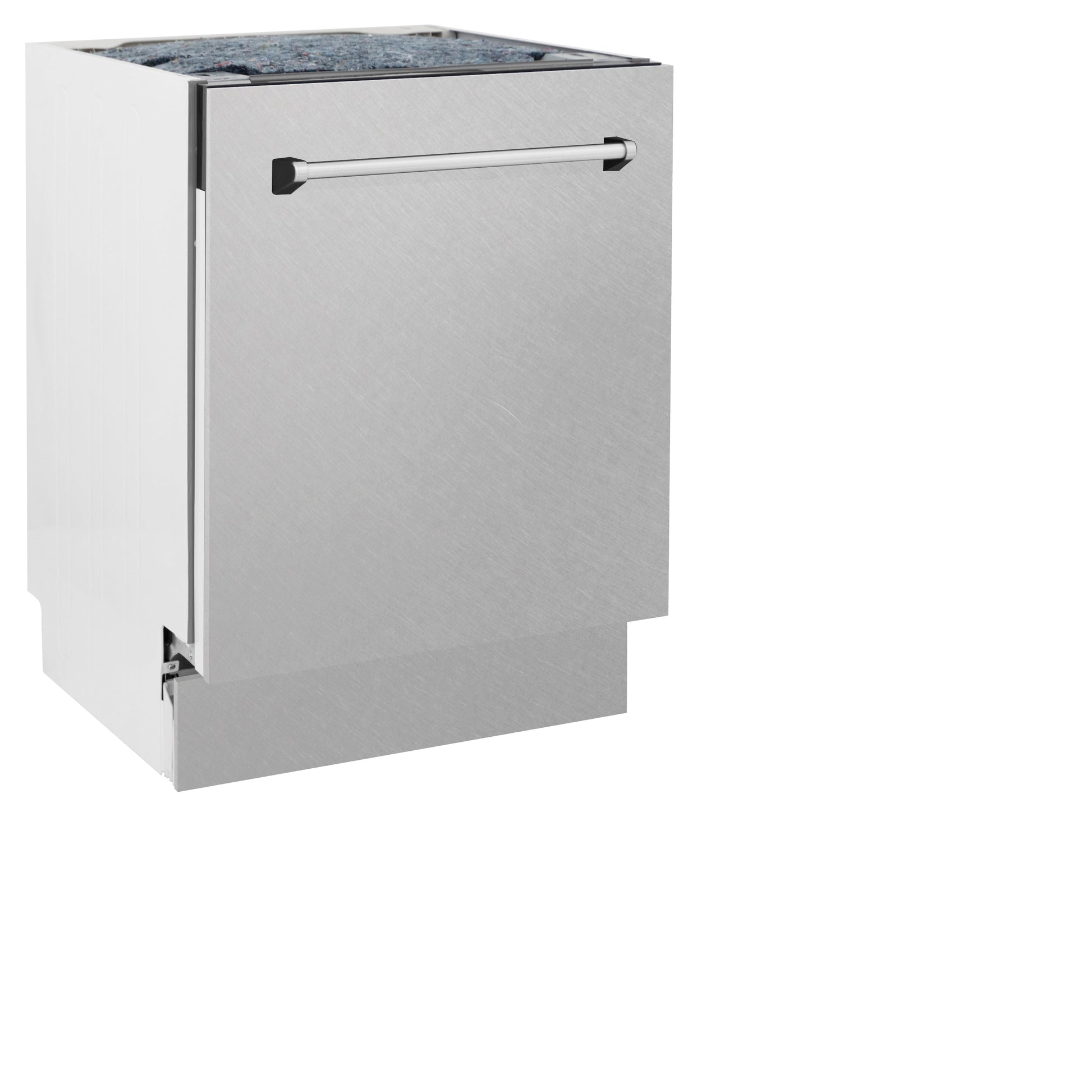 ZLINE 24 in. Tallac Series 3rd Rack Dishwasher with Fingerprint Resistant Stainless Steel Panel and Traditional Handle 51dBa (DWV-SN-24)