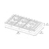 ZLINE 36" Gas Cooktop with 6 Gas Brass Burners (RC-BR-36)