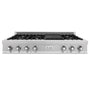 ZLINE 48 in. Legacy Gas Rangetop with 7 Burners and Porcelain Cooktop in DuraSnow® Stainless Steel (RTS-48)