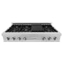 ZLINE 48 in. Legacy Gas Rangetop with 7 Burners and Porcelain Cooktop in DuraSnow® Stainless Steel (RTS-48)