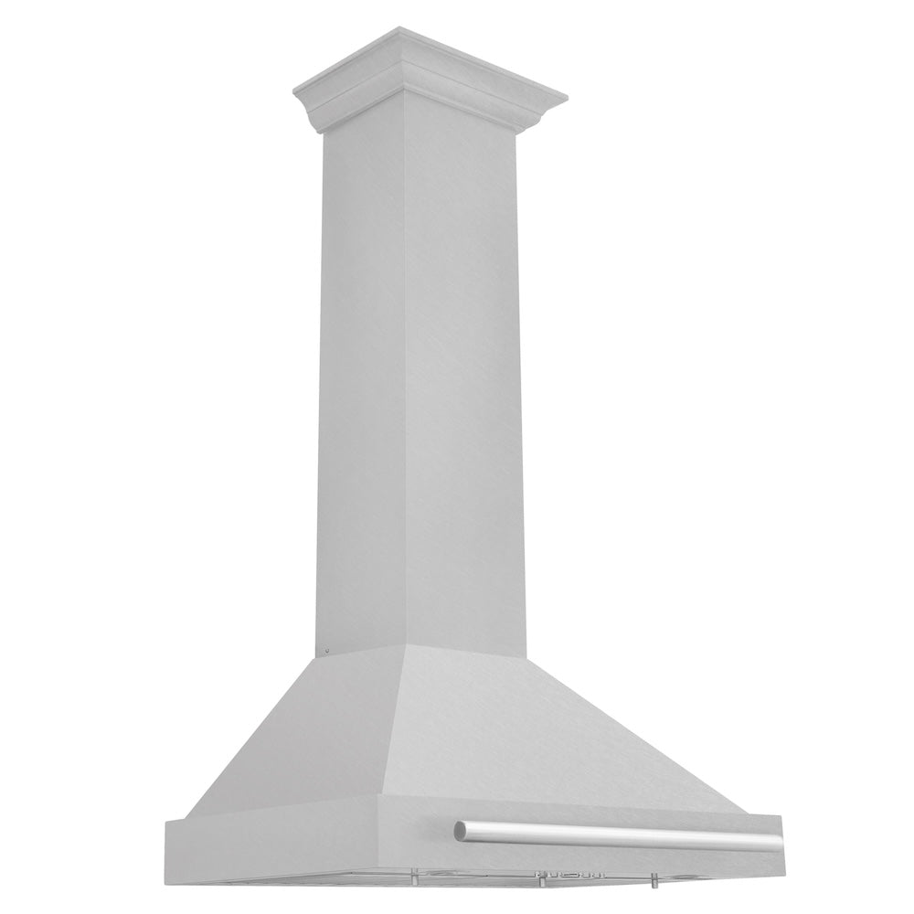 ZLINE 30 in. Convertible Fingerprint Resistant Satin Stainless Steel Range Hood with Stainless Steel Handle (KB4SNX-30)