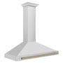 ZLINE 48 in. Autograph Edition Convertible Stainless Steel Range Hood with Stainless Steel Shell and Champagne Bronze Accents (KB4STZ-48-CB)
