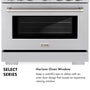 ZLINE 36 in. 5.2 cu. ft. Select Gas Range with 6 Burner Cooktop and Convection Gas Oven in Stainless Steel (HGR36)