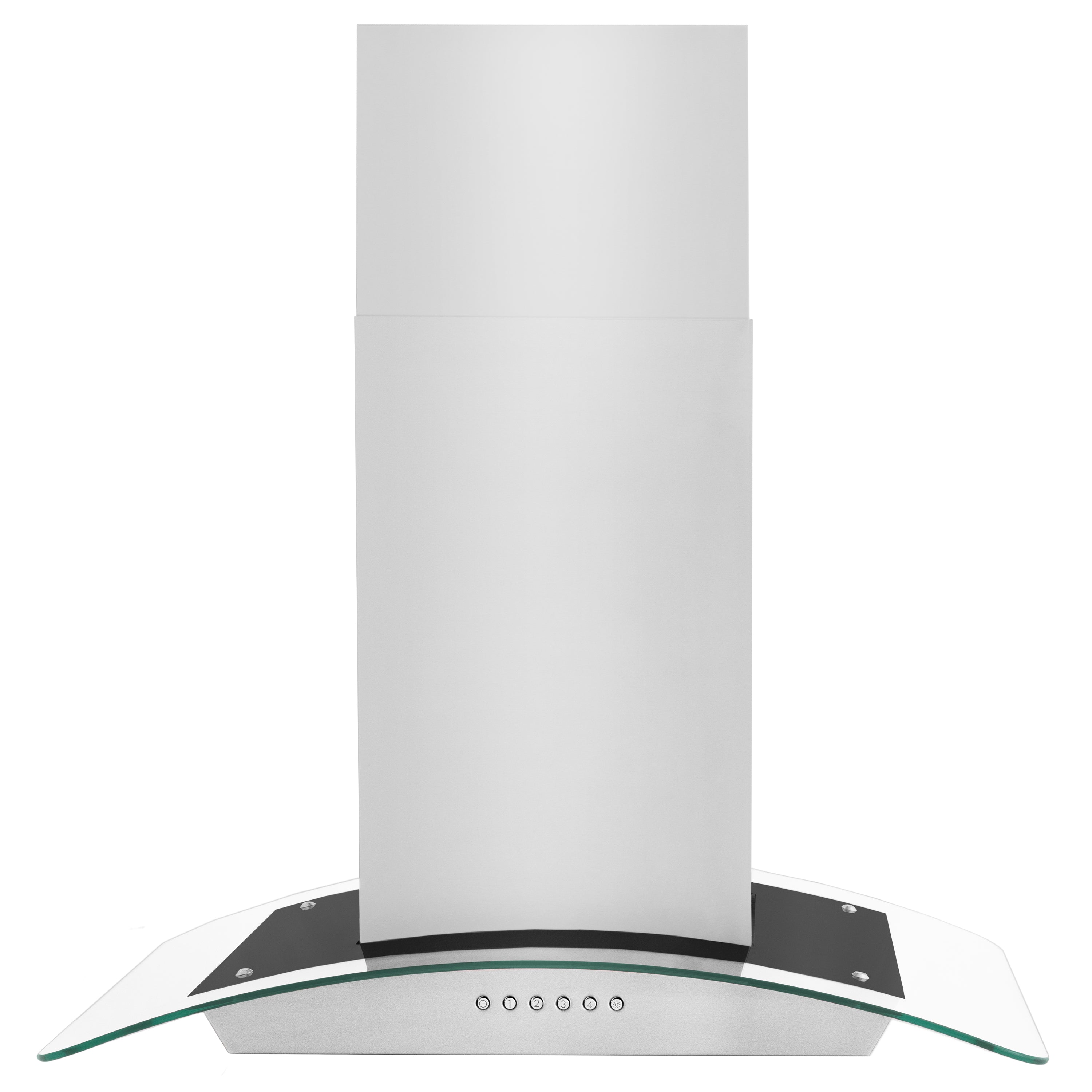 ZLINE 36” Alpine Series Convertible Island Mount Range Hood in Stainless Steel with Remote Control, LED lighting, and Dishwasher-Safe Baffle Filters (ALP70IS-36)