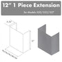 ZLINE 12" Chimney for 54" Under Cabinet Hoods (520/523/527-54-1FTEXT)
