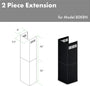 ZLINE 2-36 in. Chimney Extensions for 10 ft. to 12 ft. Ceilings in Black Stainless (2PCEXT-BSKBN)