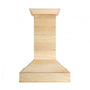ZLINE 36 in. Ducted Wooden Island Mount Range Hood in Unfinished Wooden (9373UF-36)