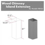 ZLINE 61" Wooden Chimney Extension for Ceilings up to 12.5 ft. (KBiUU-E)