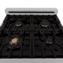 ZLINE Autograph Edition 24 in. 2.8 cu. ft. Legacy Dual Fuel Range with 4 Burner Gas Cooktop and Electric Convection Oven in Stainless Steel