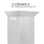 ZLINE Crown Molding Profile 3 for Wall Mount Range Hood (CM3-455/476/477/667/697)