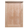 ZLINE 18 in. Dishwasher Panel in Unfinished Wood with Modern Handle (DP-UF-18)