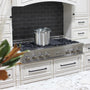 ZLINE 48 in. Legacy Gas Rangetop with 7 Burners and Porcelain Cooktop in DuraSnow® Stainless Steel (RTS-48)