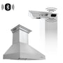 30" ZLINE CrownSound™Ducted Vent Wall Mount Range Hood in Stainless Steel with Built-in Bluetooth Speakers (667CRN-BT-30)