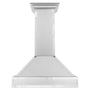 ZLINE 36" Designer Series Ducted Wall Mount Range Hood in Fingerprint Resistant Stainless Steel with Mirror Accents (655MR-36)