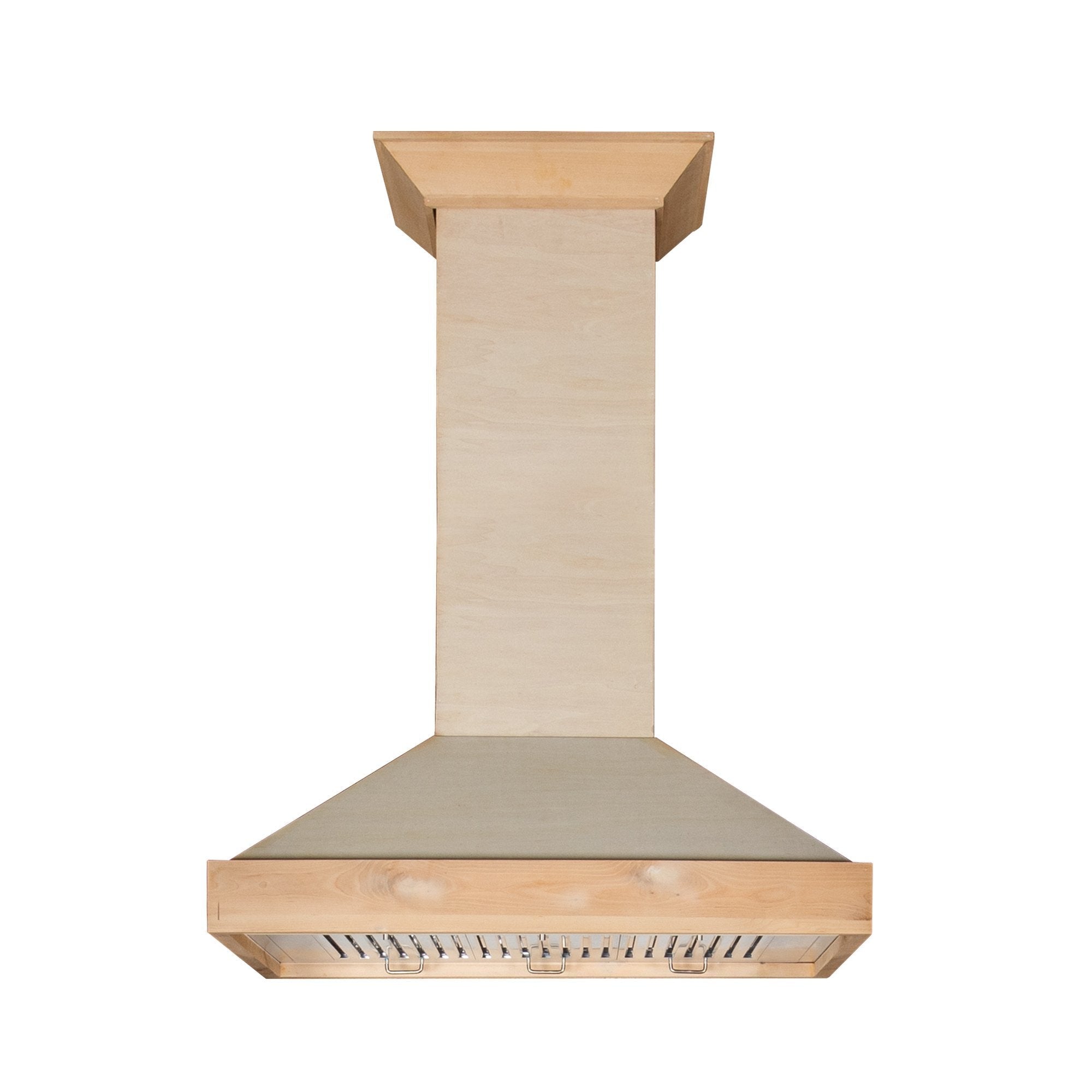 ZLINE 36" Ducted Unfinished Wooden Wall Mount Range Hood (KBUF-36)