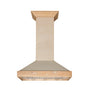 ZLINE 36" Ducted Unfinished Wooden Wall Mount Range Hood (KBUF-36)