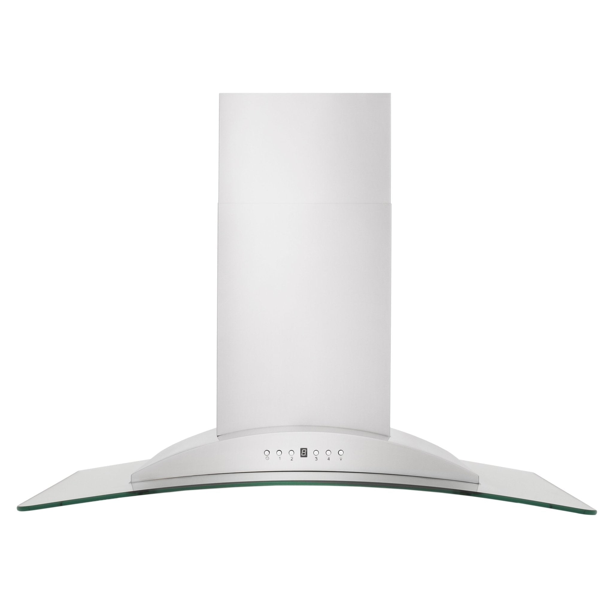 ZLINE 36" Convertible Vent Convertible Vent Wall Mount Range Hood in Stainless Steel & Glass (KN-36)