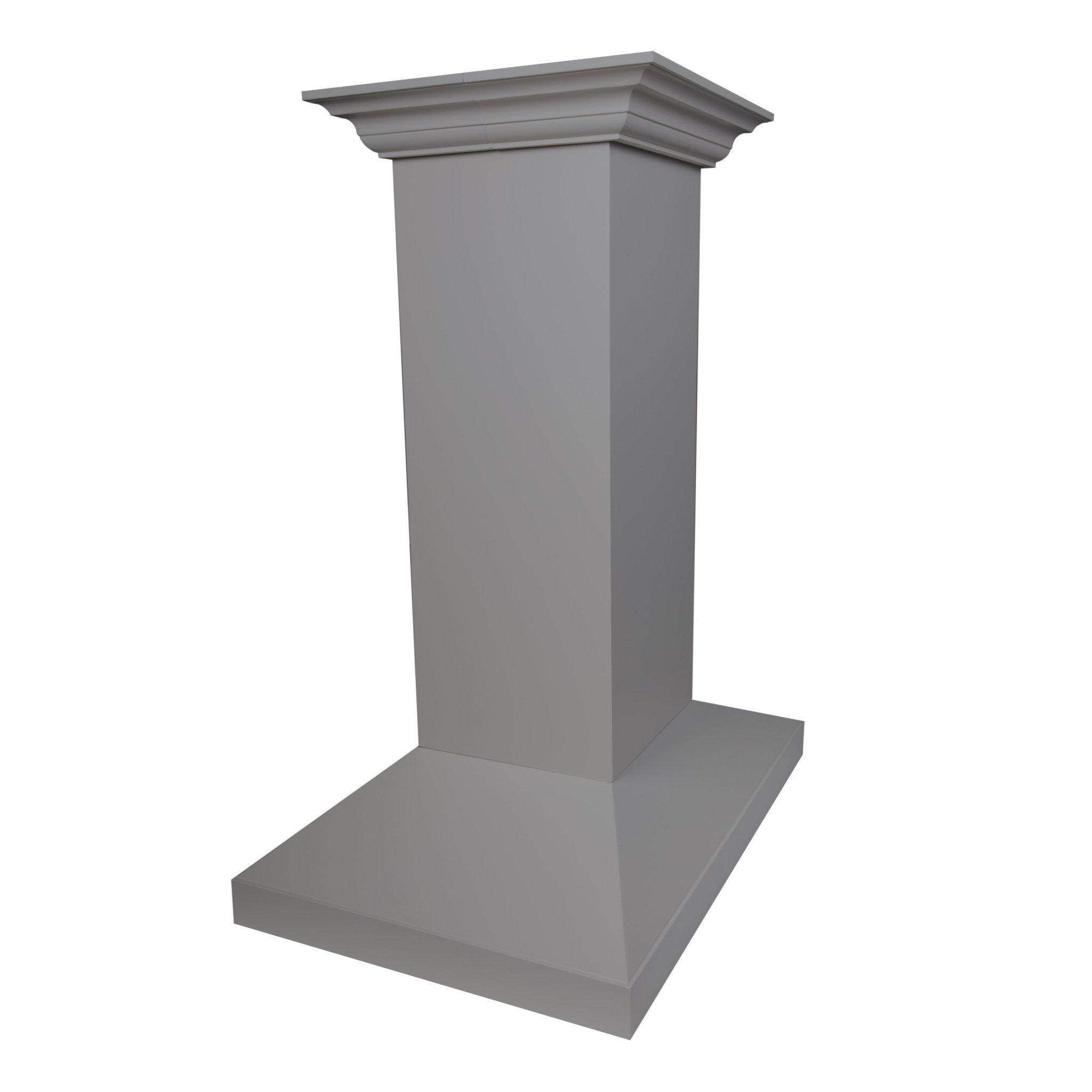 ZLINE 30 in. Convertible Vent Wooden Island Mount Range Hood in Gray (KBiUU-30)