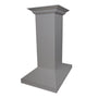 ZLINE 30 in. Convertible Vent Wooden Island Mount Range Hood in Gray (KBiUU-30)